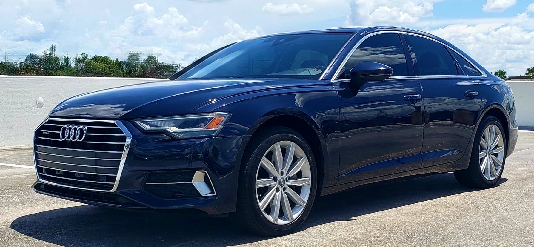 2019 Audi A6 — front three-quarter view 2