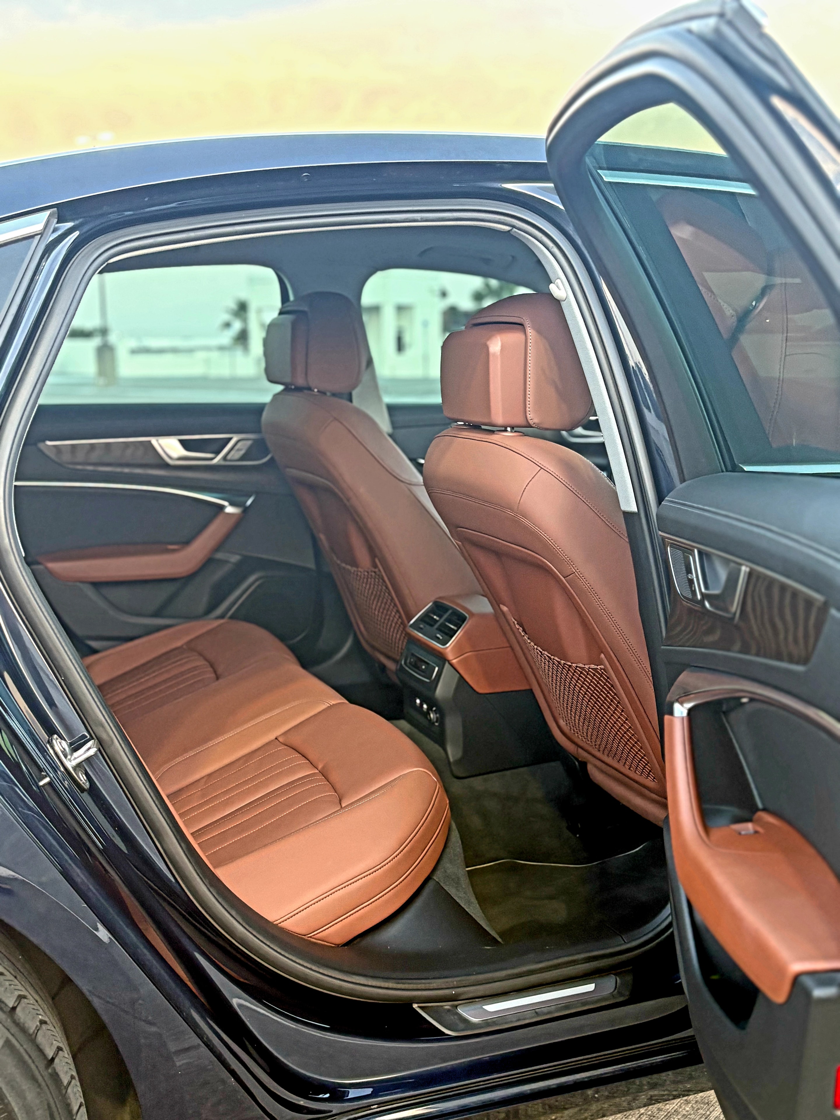 2019 Audi A6 — rear seat interior