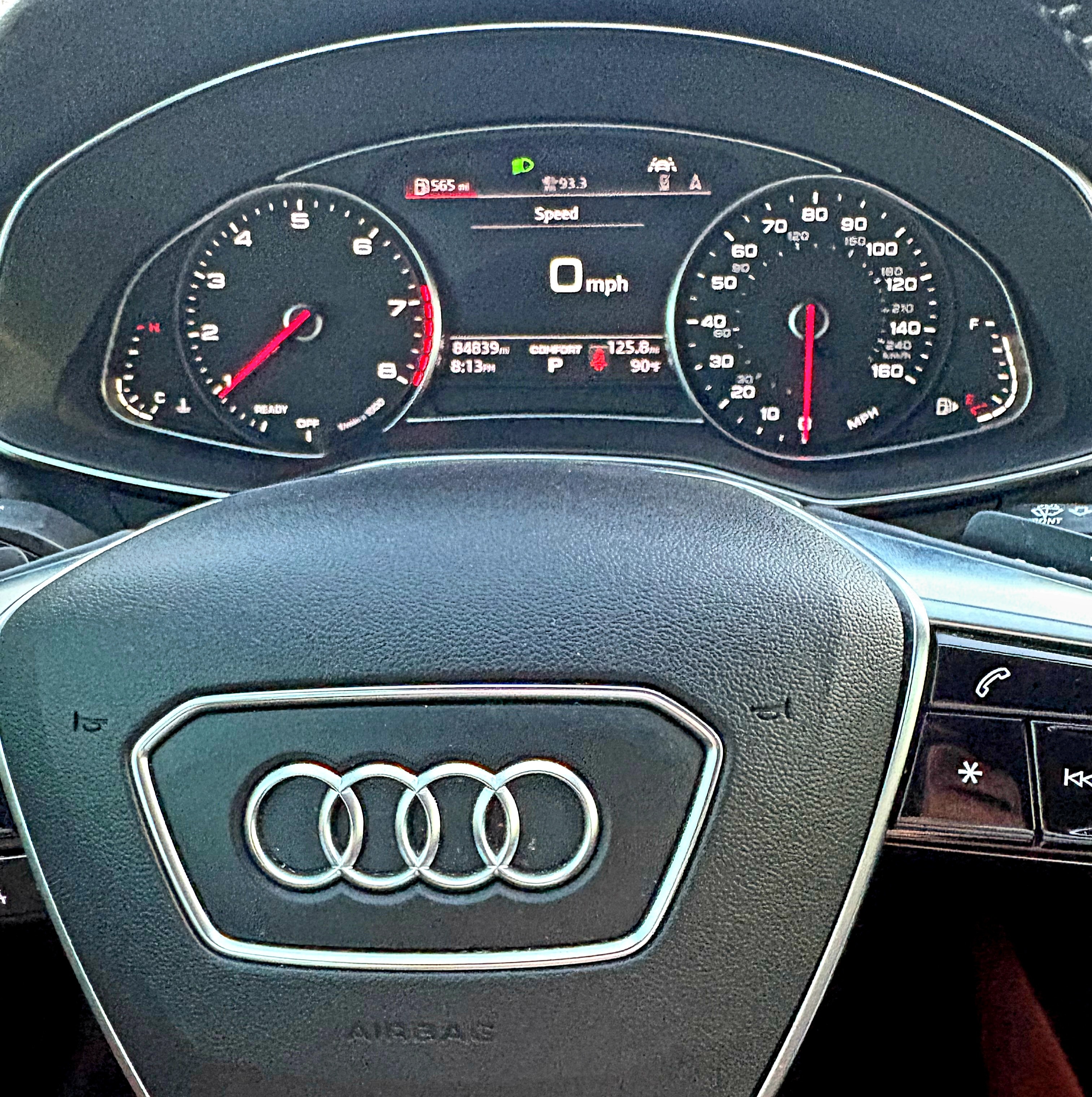 2019 Audi A6 — steering wheel & Audi Virtual Cockpit
