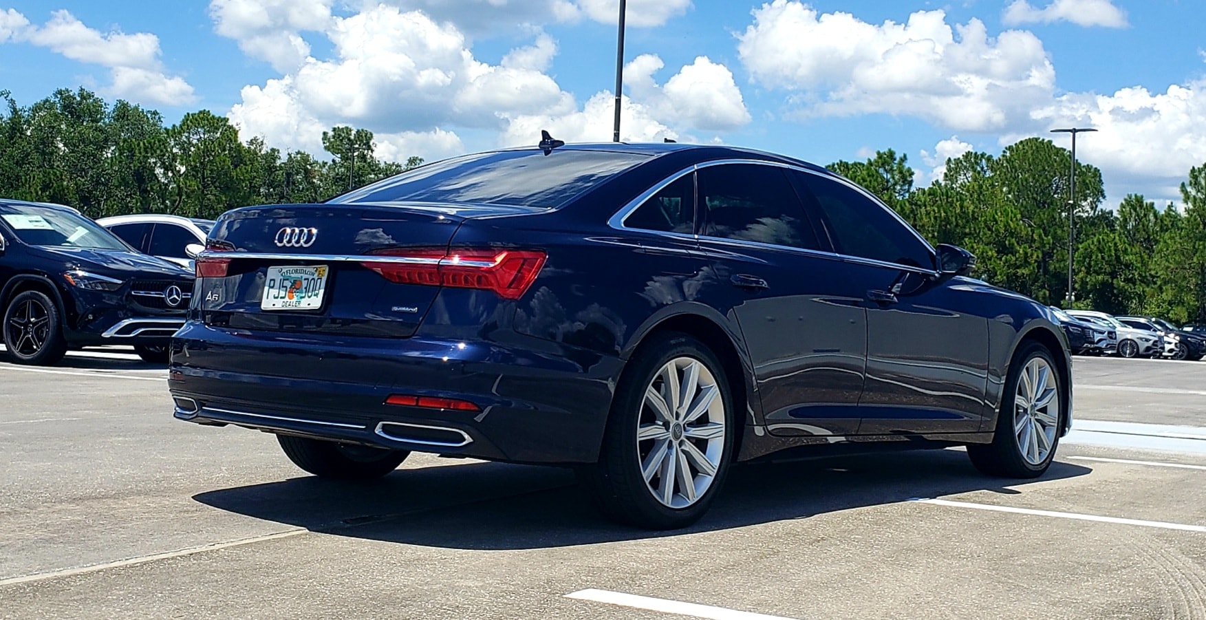 2019 Audi A6 — rear three-quarter view